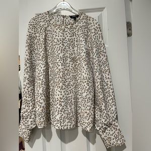 Long sleeve print blouse